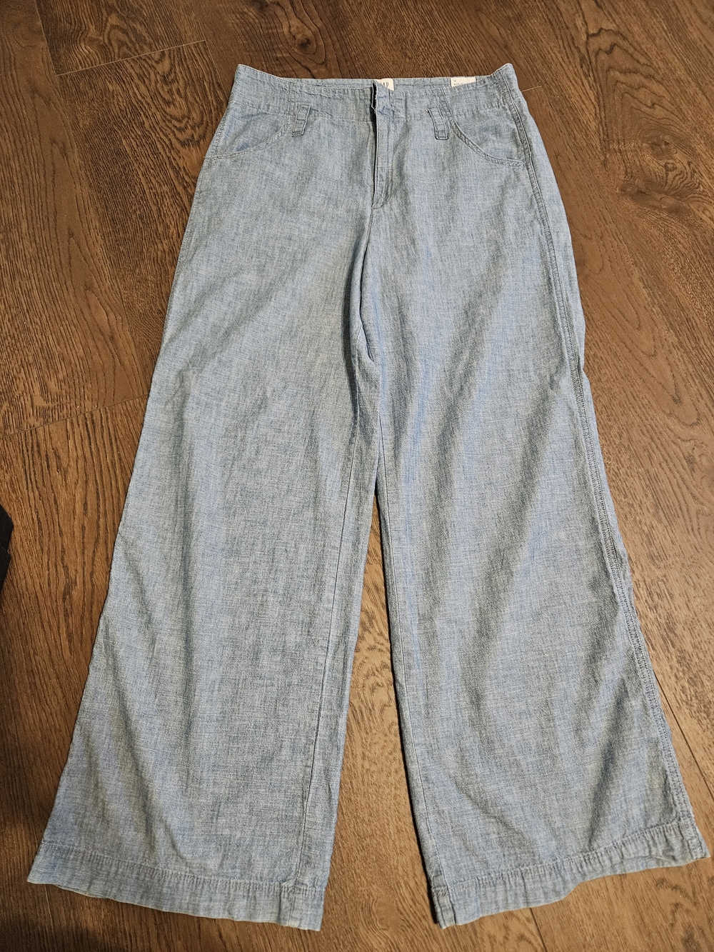 GAP Light Blue Wide-Leg Casual Pants